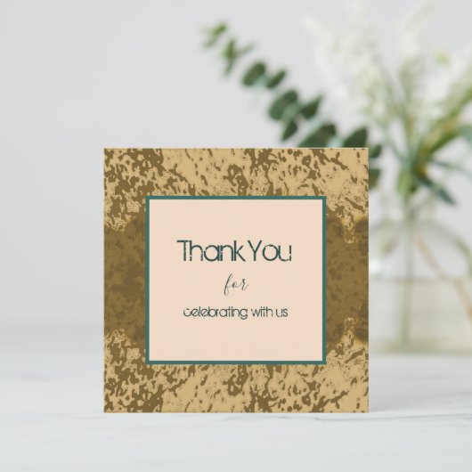 Boho Rustieke Spatten Turquoise Lijst Ontwerp (Staand voorkant)