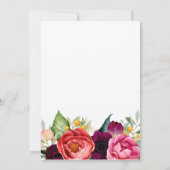 Boho rustieke Waterverf Bloemen 60e verjaardagsfee Kaart (Achterkant)