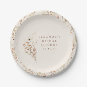 Boho Rustieke Weide Bloemen Bloemstuk Bruiloft Fee Papieren Bordje
