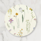 Boho rustieke wilde bloem bedankjes labels (Achterkant)