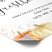 Boho Rustique Automne Floral Mariage Livre d'or (Coin)