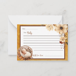 Boho Rustique Baby shower Floral Chères Cartes pou