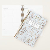 Boho Rustique Brun Fleur Botanique Feuille Automne (Devant avec enveloppe)