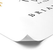 Boho rustique coloré Floral Mariage Affiche de bie (Coin)