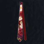 Boho rustique coloré Floral Mariage Cravate<br><div class="desc">Cette cravate de mariage aux couleurs boho rustique est un cadeau idéal pour un mariage moderne. Le design se compose de pivoines d'aquarelle rose,  violet,  rouge et bordeaux regroupées en bouquets élégants avec feuillage vert,  inspirant beauté naturelle.</div>