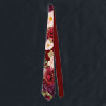 Boho rustique coloré Floral Mariage Cravate<br><div class="desc">Cette cravate de mariage aux couleurs boho rustique est un cadeau idéal pour un mariage moderne. Le design se compose de pivoines d'aquarelle rose,  violet,  rouge et bordeaux regroupées en bouquets élégants avec feuillage vert,  inspirant beauté naturelle.</div>