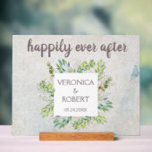 Boho Rustique Eucalyptus Greenery Réception de mar (Neutre)