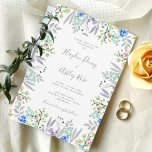 Boho rustique Faire-part de mariage fleurie romant<br><div class="desc">Ce faire-part de mariage rustique de style boho est basé sur une aquarelle de fleurs sauvages d'un jardin de campagne anglais. Les jolies couleurs s'harmonisent avec de nombreux thèmes mariages, rehaussant votre journée mais ne prenant pas le dessus. Les herbes sauvages, les fleurs de maïs, ne m'oublions pas et d'autres...</div>