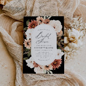 boho rustique fleurie invitation douche nuptiale