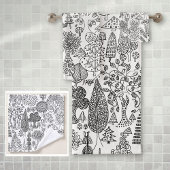Boho rustique Motif noir et blanc