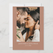 Boho Rustique Pampas Grass Faire-part de mariage (Dos)