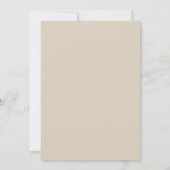 Boho rustique script floral Enregistrer la carte d (Dos)