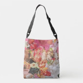 Boho sac carrosserie croisée avec femmes à fleurs (Dos)