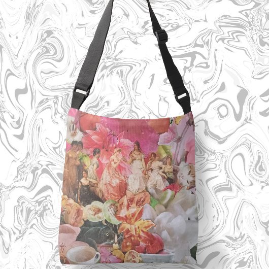 Boho sac carrosserie croisée avec femmes à fleurs