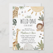 Boho Safari Baby shower Kaart (Voorkant)