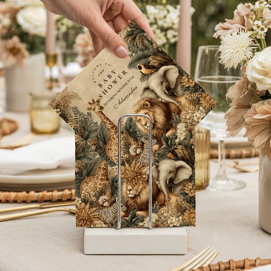 Boho Safari Dieren Baby Shower Servet
