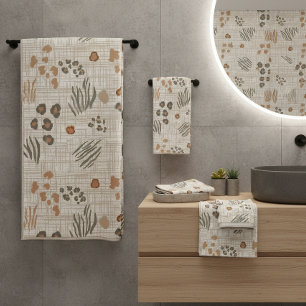 Boho Safari Dierprinten Weefsel ID1274 Bad Handdoek