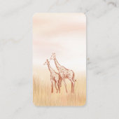 Boho Safari Giraffe Baby shower Boek Aanvraag Informatiekaartje (Achterkant)