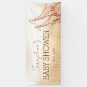 Boho Safari Giraffe Baby shower Spandoek (Verticaal)