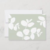 Boho Sage Green Eucalyptus Wedding RSVP (Dos)