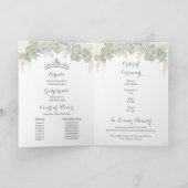 Boho Sage Green Floral 15 Años Modèle du programme (Intérieur)