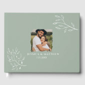 Boho Sage Green Mariage Livre d'or (Recto)