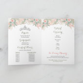 Boho Sage Green Pink 15 Años Modèle du programme (Intérieur)