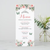 Boho Sage Green Rose Roses Princess XV Años Menu