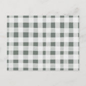 Boho Sage Green Safari Oh Boy Boeken voor Baby Uitnodiging Briefkaart (Achterkant)