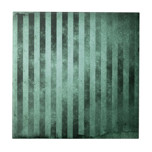 Boho Sage Green Stripe Tegeltje (Voorkant)