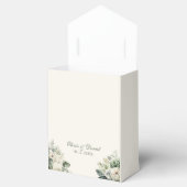 Boho Sage Groen en Ivoor Bloemen Bruiloft Bedankdoosjes (Geopend)