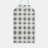 Boho Sage Groene Safari Oh Boy Dank je Label Cadeaulabel (Achterkant)