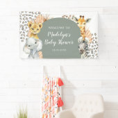 Boho Sage Groene Safari Oh Jongen Grote Banner (Insitu)