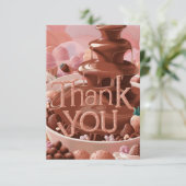 Boho Salutation carte de remerciements au chocolat (Debout devant)