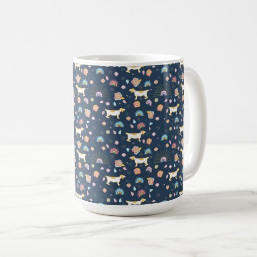 boho sans couture motif abstrait tasses (Devant droit)