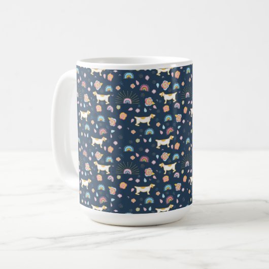 boho sans couture motif abstrait tasses (Devant gauche)