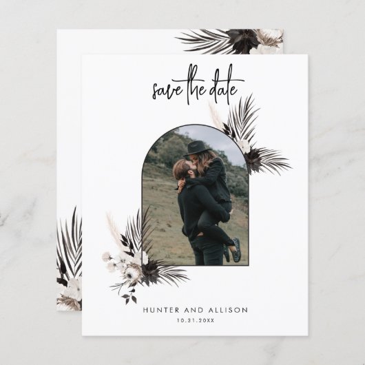 Boho Save the Date (Voorkant / Achterkant)