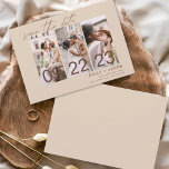 Boho Save the Date 3 Photo Terracotta<br><div class="desc">Annoncez votre date mariage dans un style splendide avec notre Boho Modern and Elegant Landscape Horizontal Three (3) Photo Save the Date Mariage Magnet. Cet aimant mêle harmonieusement allure bohème, élégance contemporaine et personnalisation, en faisant un gardien chéri pour votre plus proche et le plus cher. Notre typographie manuscrite ajoute...</div>