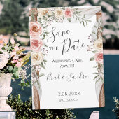 Boho Save the Date - Elégant Arc Floral Bohème