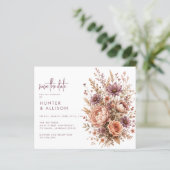Boho Save the Date | Herfst (Staand voorkant)