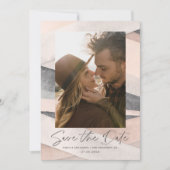 Boho Save to Date Photo Card Kaart (Voorkant)