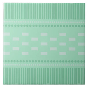 Boho Scandinavian Lines Stippen Mint Green Tegeltje