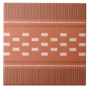 Boho Scandinavian Lines Stippen Rust Tegeltje