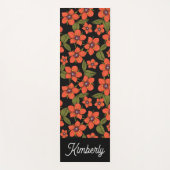 Boho Scarlet Pimpernel Custom Name Yoga Mat (Voorkant)