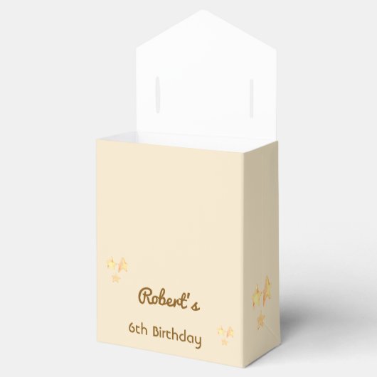 Boho schattig Beer- en Giraffe-kinderen van Birthd Bedankdoosjes (Geopend)