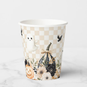 Boho Schattige Geest Halloween Baby Shower Papieren Bekers