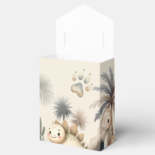 Boho Schattige Hatching Soon Dinosaur Baby shower Bedankdoosjes (Geopend)