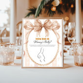 Boho schattige kleine taart op de weg baby shower  poster