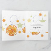 Boho Schattige Patroon Winter Citrus Kaart (Binnen)