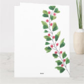 Boho Schattige Patroon Winter Citrus Kaart (Achterkant)